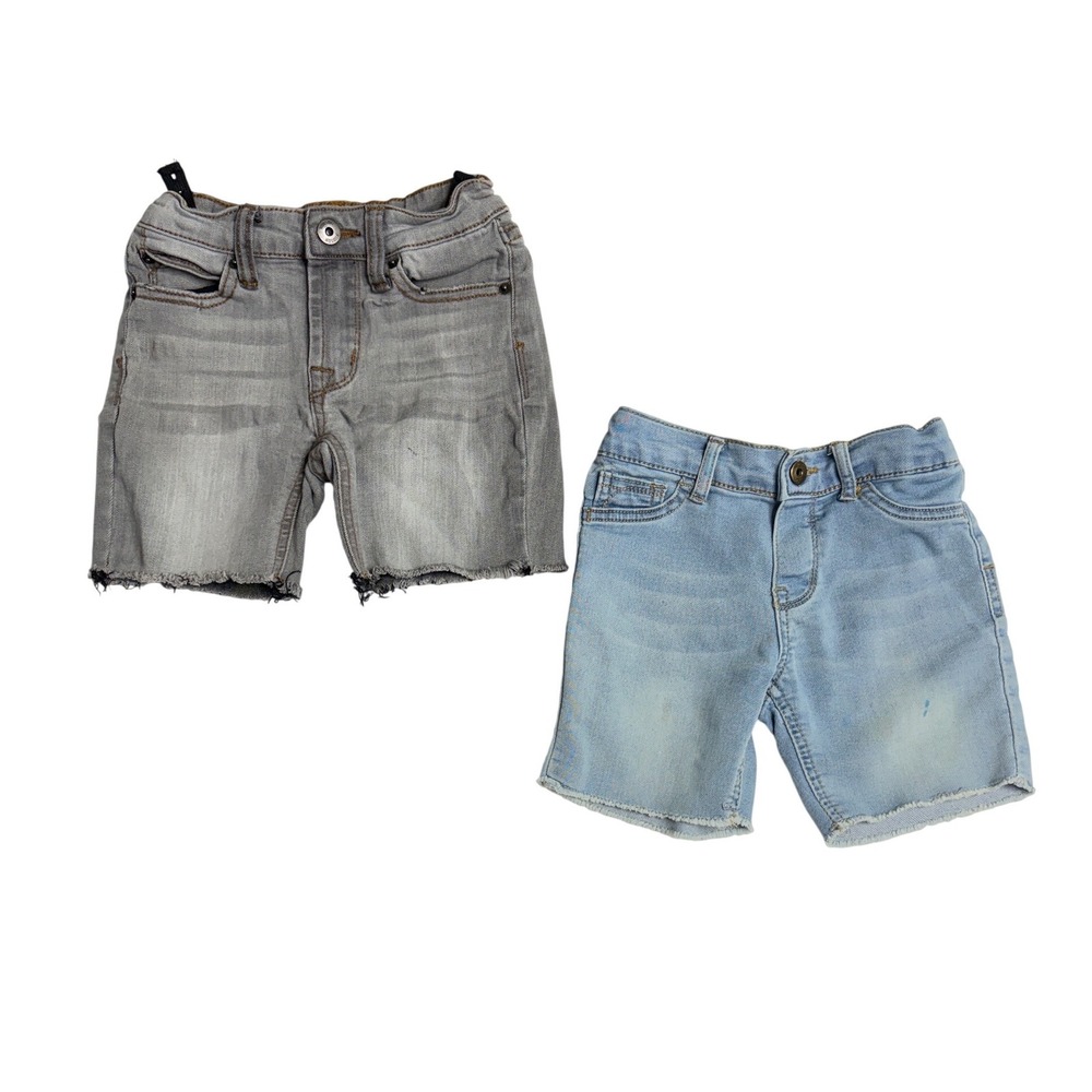 Hudson Adjustable Waist Black Denim Shorts 2T & Hudson Blue Jean Shorts 24 month